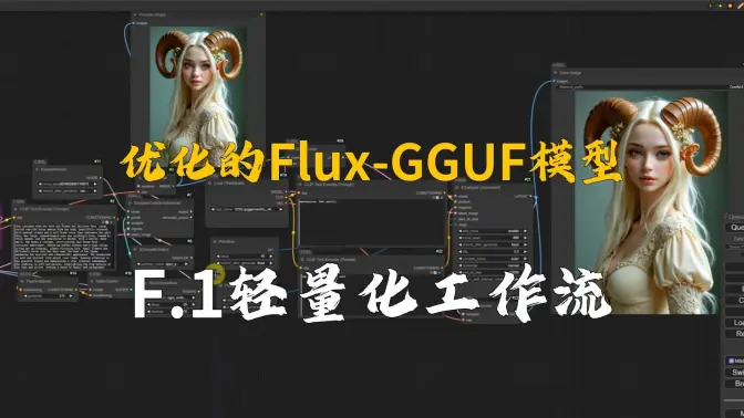 优化的Flux-GGUF模型,F.1低配轻量化工作流更新