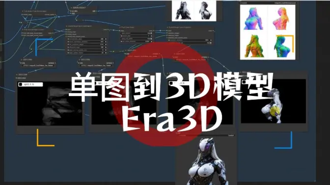 Era3D单图到多图到3D模型,+LayerDiffusion生成透明背景图片