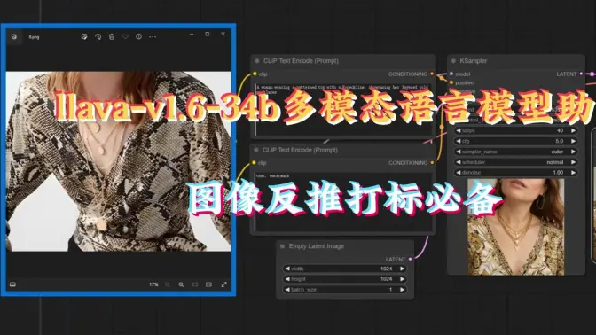 图像反推打标必备,llava-v1.6-34b多模态语言模型助力,图像询问器