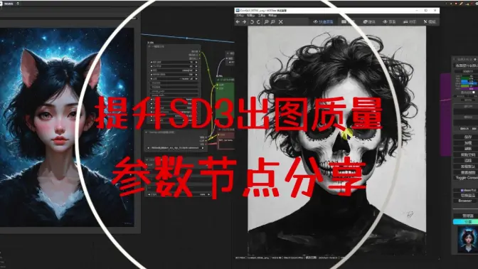 提升SD3出图质量的几种发法,参数节点分享,生成更高质量的图片
