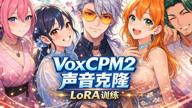 VoxCPM2 声音克隆太狠了：SOTA级 LoRA训练镜像实战，自启动+一键切片打标+WebUI开训全打通