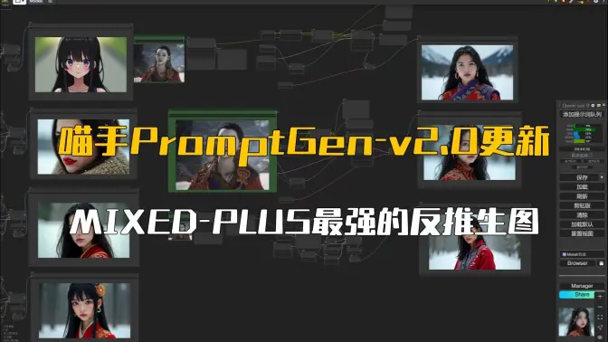 喵手强劲的七种反推打标模式,MIXED-PLUS至强的反推生图组合