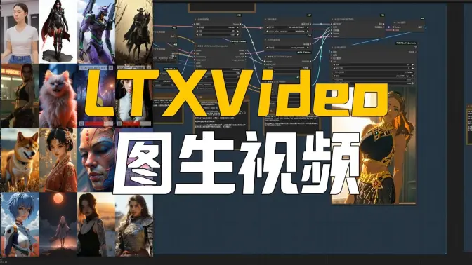 LTXVideo图生视频的更新,遥遥邻先的生成速度,更优质的结果,For循环补帧+配音