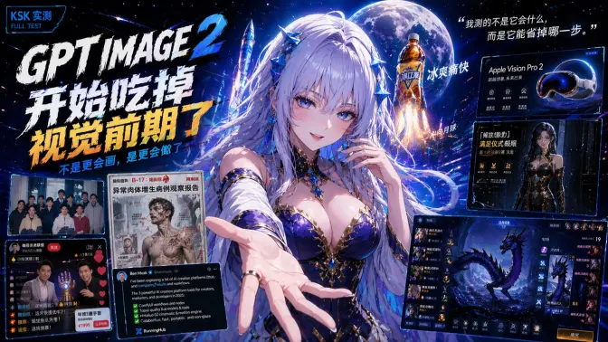 本来以为 GPT Image 2 只是把画图往前推了一点，实测完才发现，它吃掉的根本不只是出图，窗口期还在，建议速用