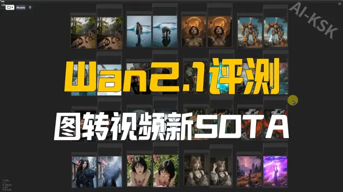 SOTA级开源图转视频模型Wan2.1-14B深度评测,2分钟生成5秒动画兼容多种风格
