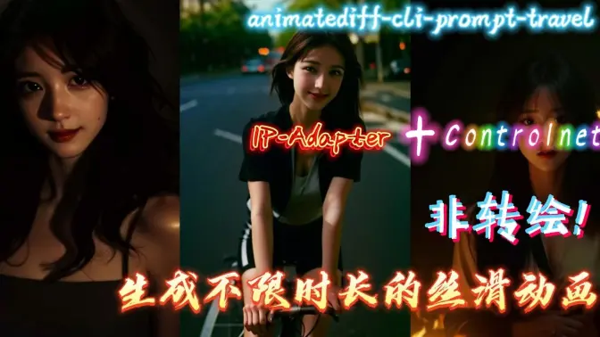 不再转绘!使用animatediff-cli直接生成不限时长的丝滑动画,开源无UI项目animatediff-cli-prompt-travel的应用