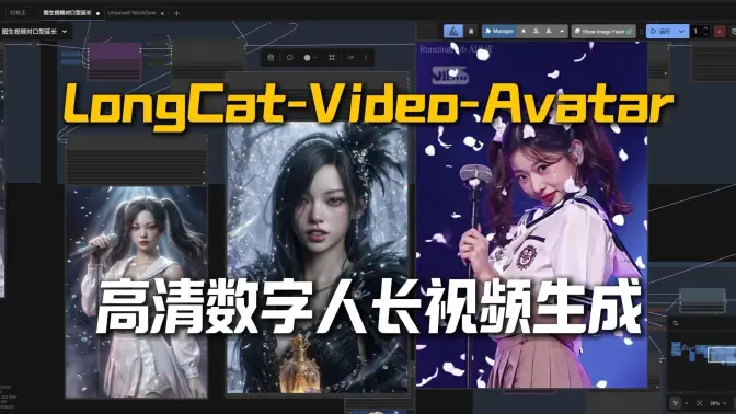 LongCat-Video-Avatar数字人开源,InfiniteTalk升级版,高清嘴型细节、ComfyUI文生&图生长视频,参数调优解析,一键启动镜像分享