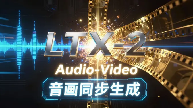 社区首个真开源音画同步模型 LTX-2 实测: 文生/图生/控制/视频增强全覆盖, 一次生成视频+对白+音效, 镜像一键部署优云智算, 一键跑通双官方流程.