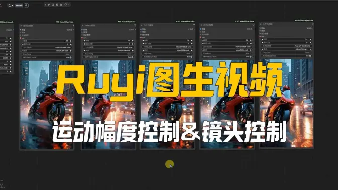 Ruyi支持运动幅度控制&镜头控制的本地开源图生视频模型,ComfyUI实现