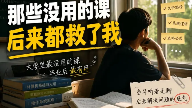那些没用的课，后来都救了我