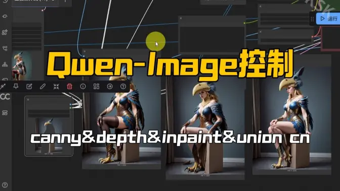 Qwen-Image的Canny&Depth&Inpaint