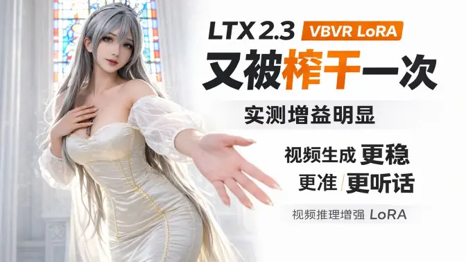 LTX 2.3 VBVR 图生视频三阶渲染｜NAG｜显存优化