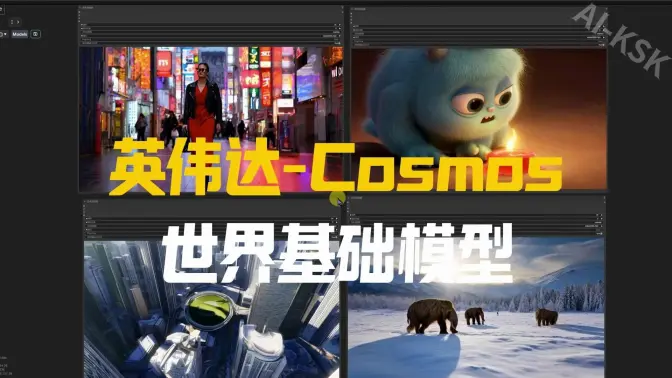 英伟达Cosmos世界基础模型的ComfyUI实现,遵循真实世界物理定律的文生世界模型