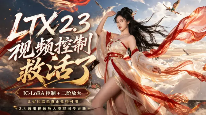 LTX 2.3 视频控制高清增强