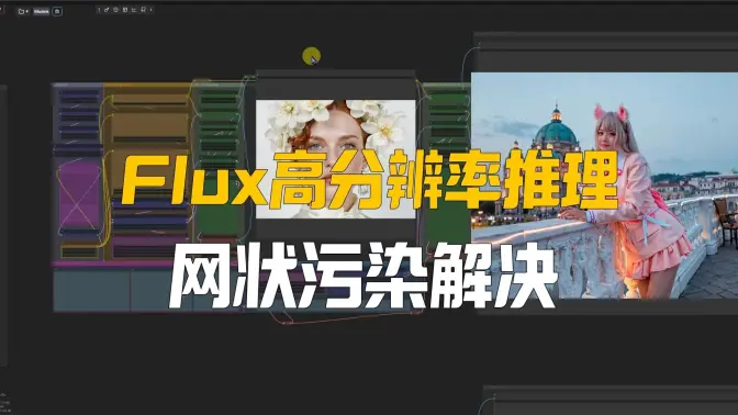 使用Flux直接进行高分辨率推理,网状污染的解决方案,3&6MP图像生成