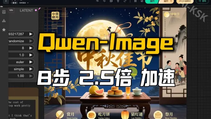 Qwen-Image的8步加速