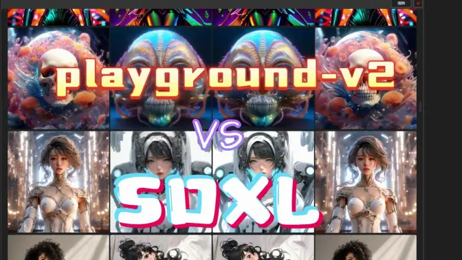 Playground V2 vs SDXL模型,图像美观性更胜一筹