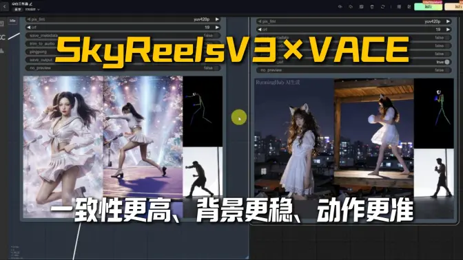 VACE_Skyreels_V3_R2V_Merge骨骼引导视频