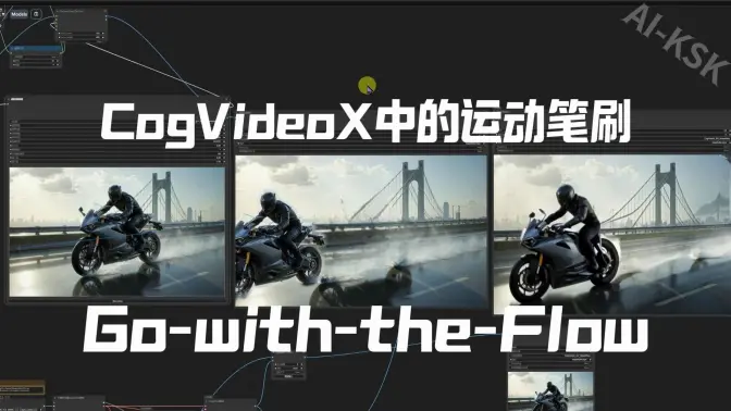 CogVideoX中的运动笔刷,局部对象运动控制,Go-with-the-Flow的部分实现