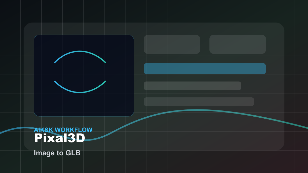 Pixal3D 图转 GLB 工作流